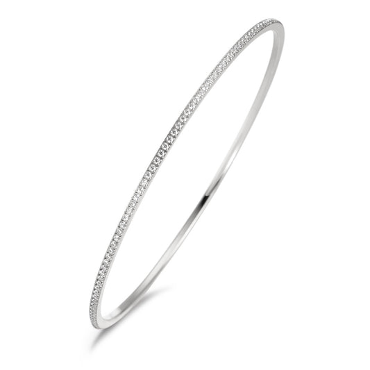 Bracelet rigide Acier inoxydable Zircone Ø65 mm