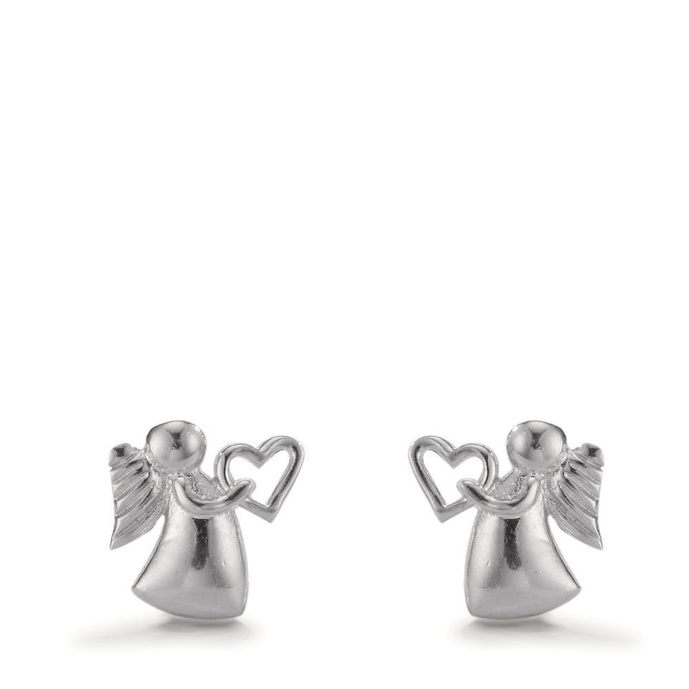 Clous d'oreilles Argent Ange Ø9 mm