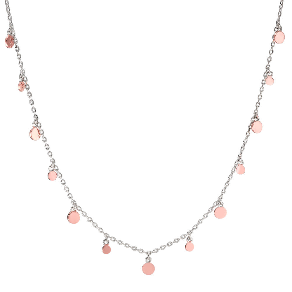 Collier Argent rosé Plaqué or 30-35 cm