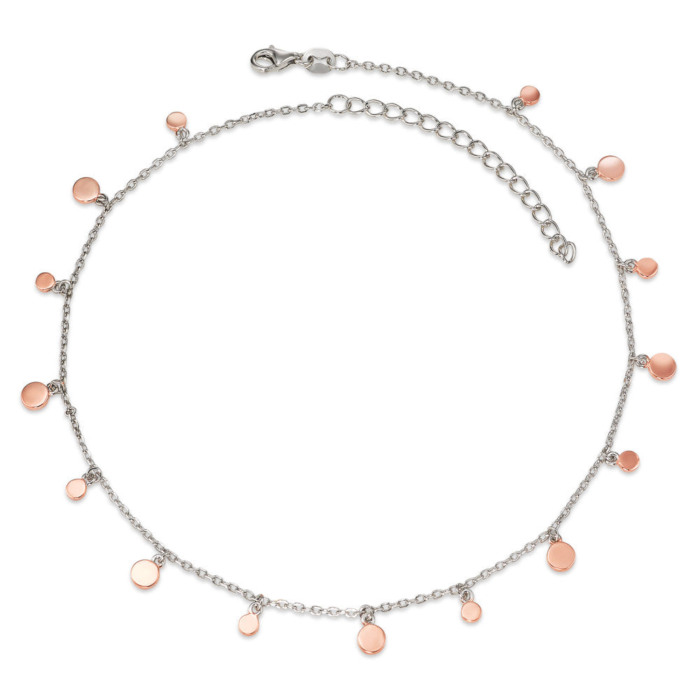 Collier Argent rosé Plaqué or 30-35 cm