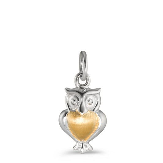 Pendentif Argent jaune Bicolore Hibou