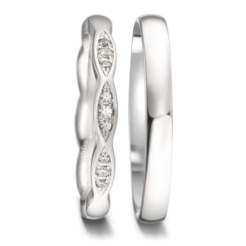 Alliance Or blanc 18K