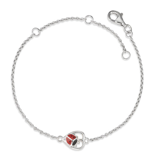 Bracelet Argent Rhodié Coccinelle 14-18 cm