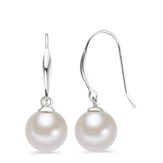 Pendant d'oreilles Or blanc 18K perle d'eau douce