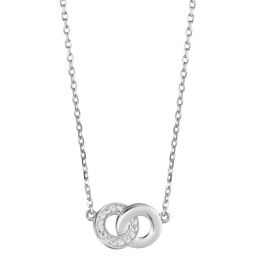 Collier Argent Zircone Rhodié 40-45 cm