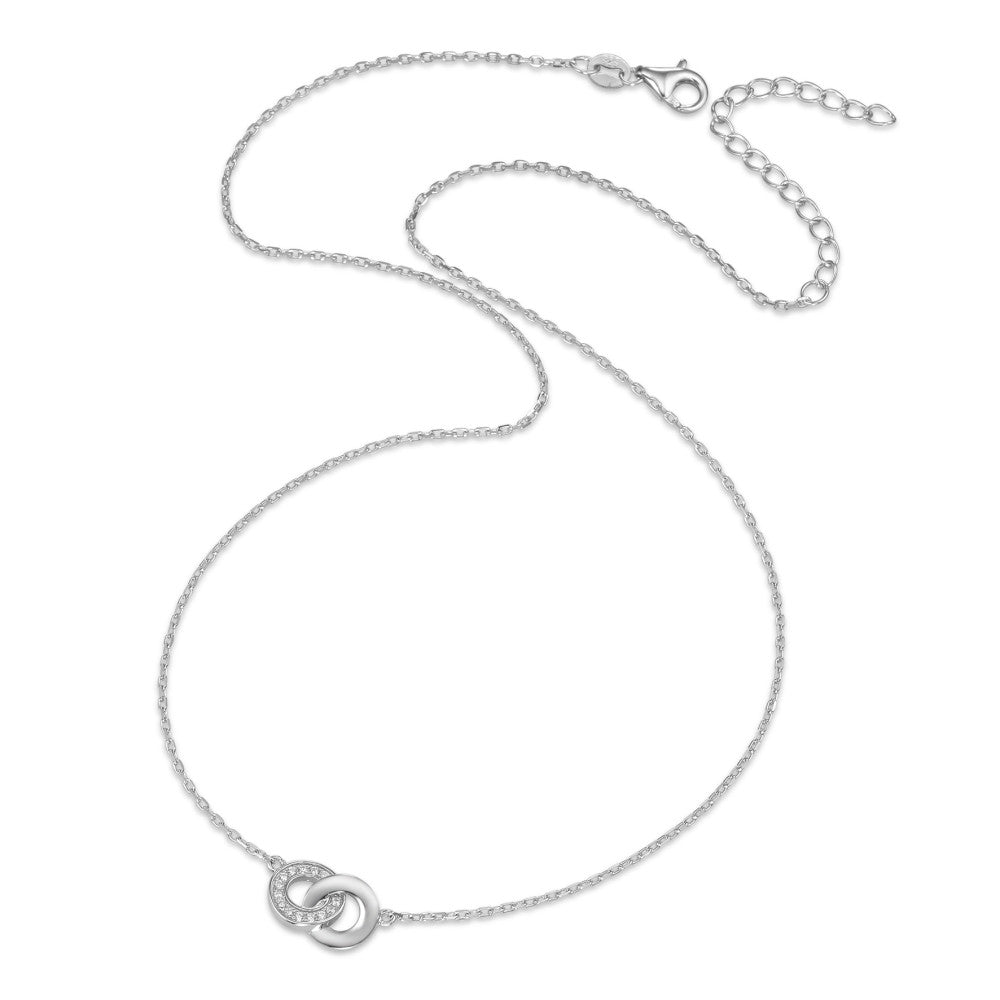 Collier Argent Zircone Rhodié 40-45 cm