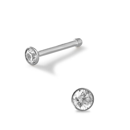 Clous de nez Titane Zircone blanc Ø2.4 mm