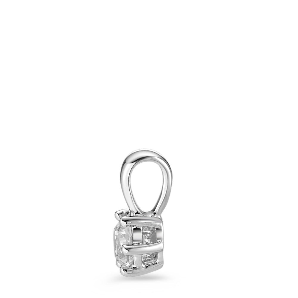 Ciondolo Oro bianco 750/18 carati Diamante bianco, 0.25 ct, [Brillant], w-si Ø5 mm