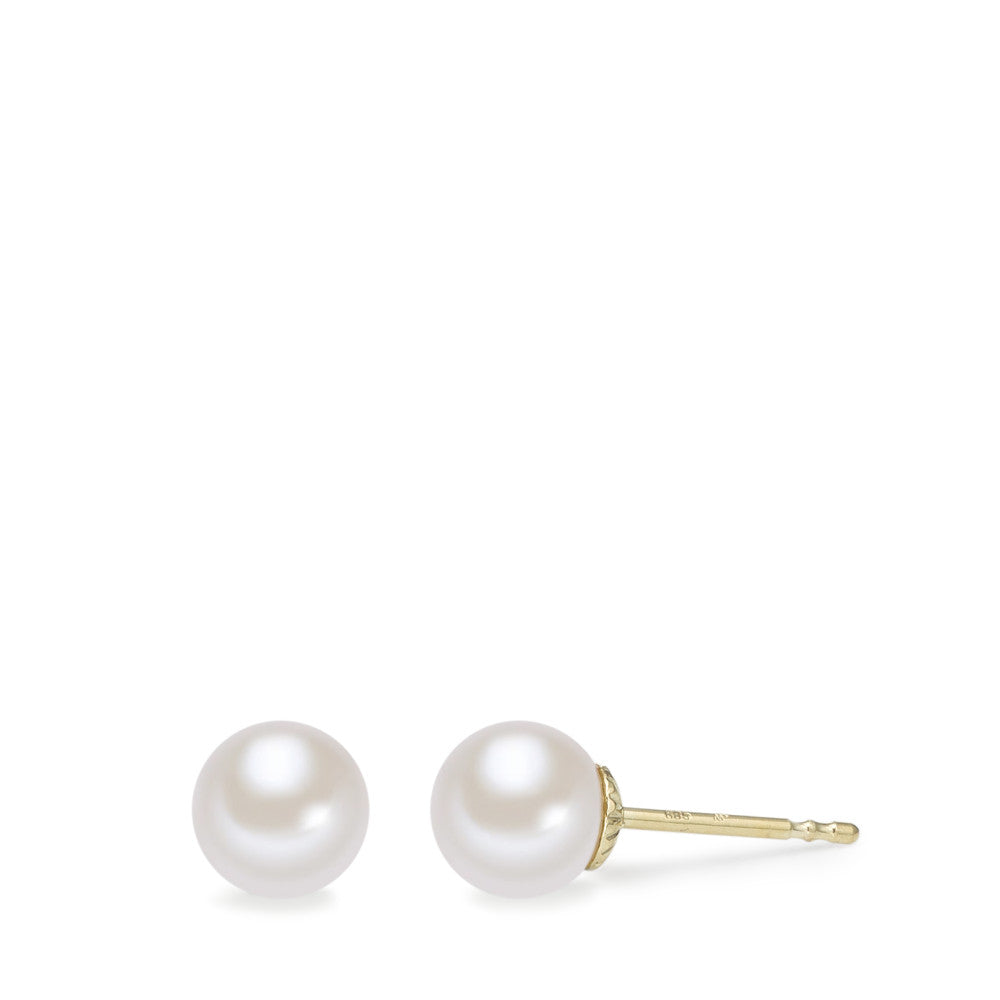 Clous d'oreilles Or jaune 14K perle d'eau douce