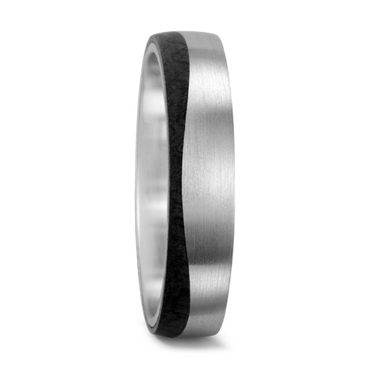 Partnerring 585/14 K Weissgold, Carbon