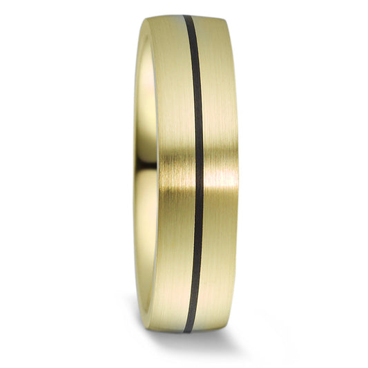 Partnerring 585/14 K Gelbgold, Carbon