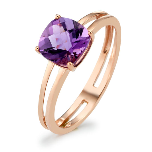 Fingerring 375/9 K Rotgold Amethyst