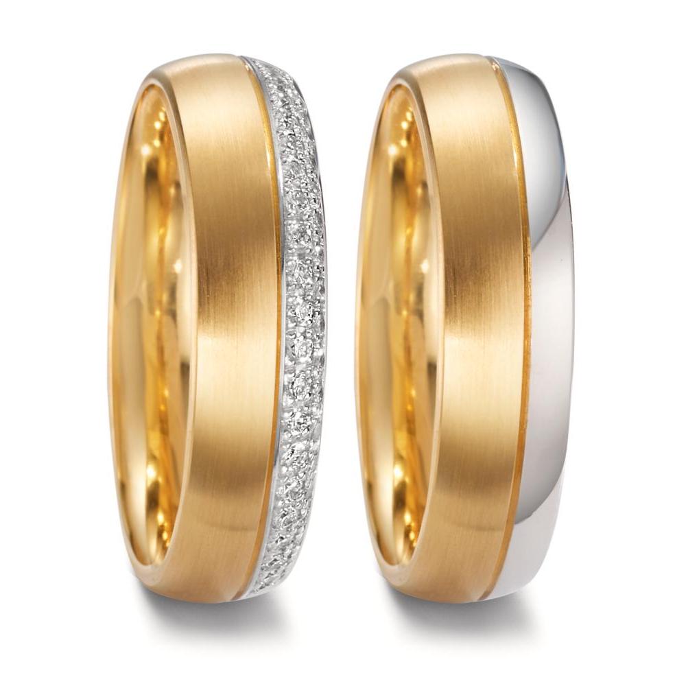 Alliance Or blanc 18K, Or jaune 18K