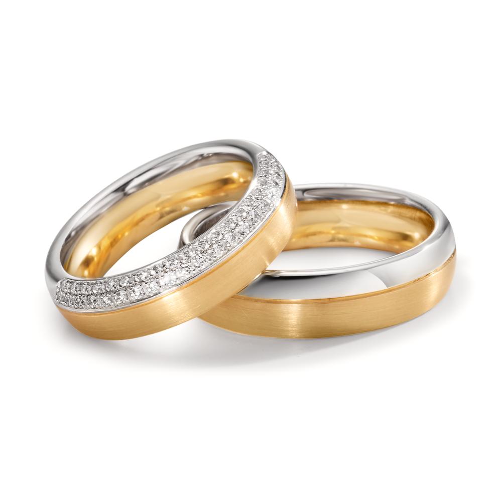 Alliance Or blanc 18K, Or jaune 18K