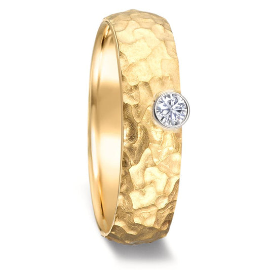 Partnerring 750/18 K Gelbgold Diamant 0.09 ct, w-vsi