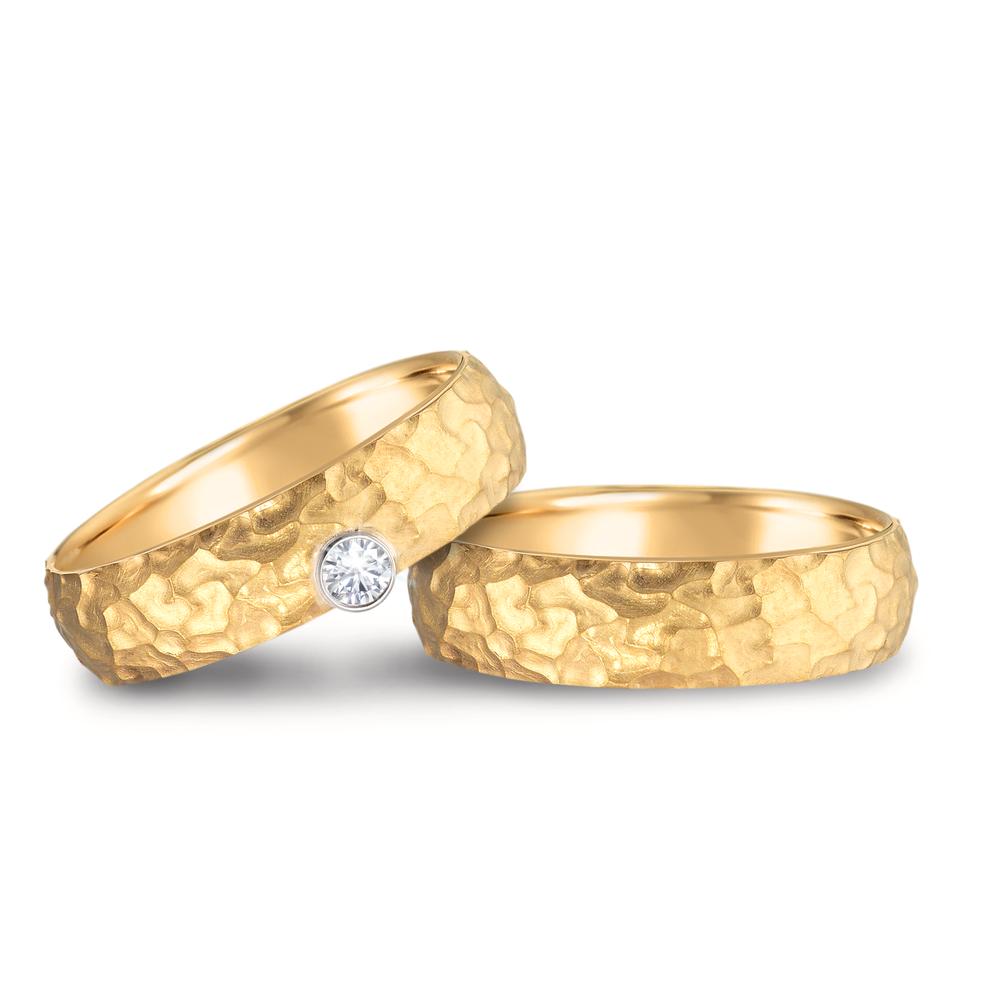 Partnerring 750/18 K Gelbgold