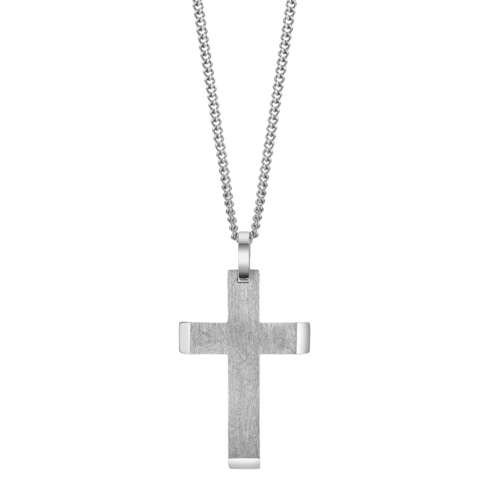 Chaînette avec pendentif Acier inoxydable Croix 50 cm