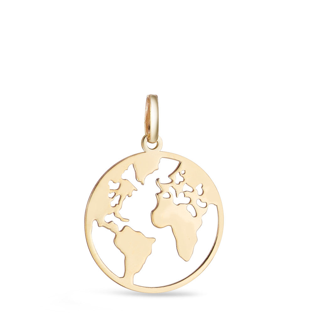 Pendentif Or jaune 9K Globe Ø15 mm