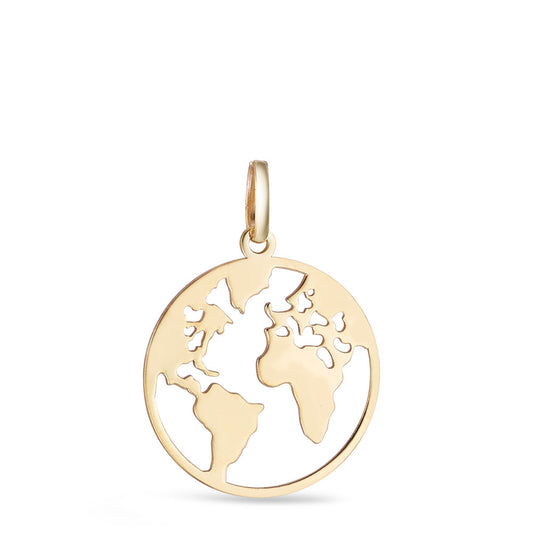 Pendentif Or jaune 9K Globe Ø15 mm