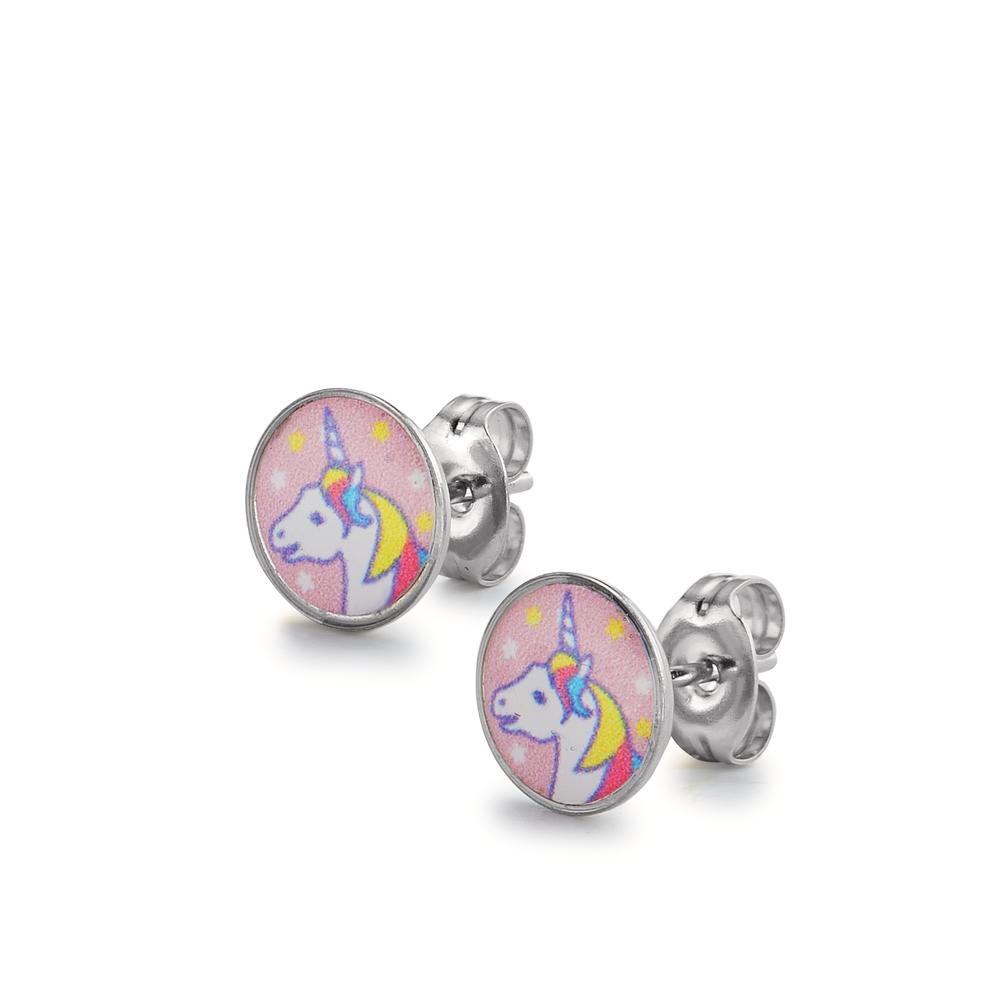 Clous d'oreilles Antiallergique Licorne Ø8 mm