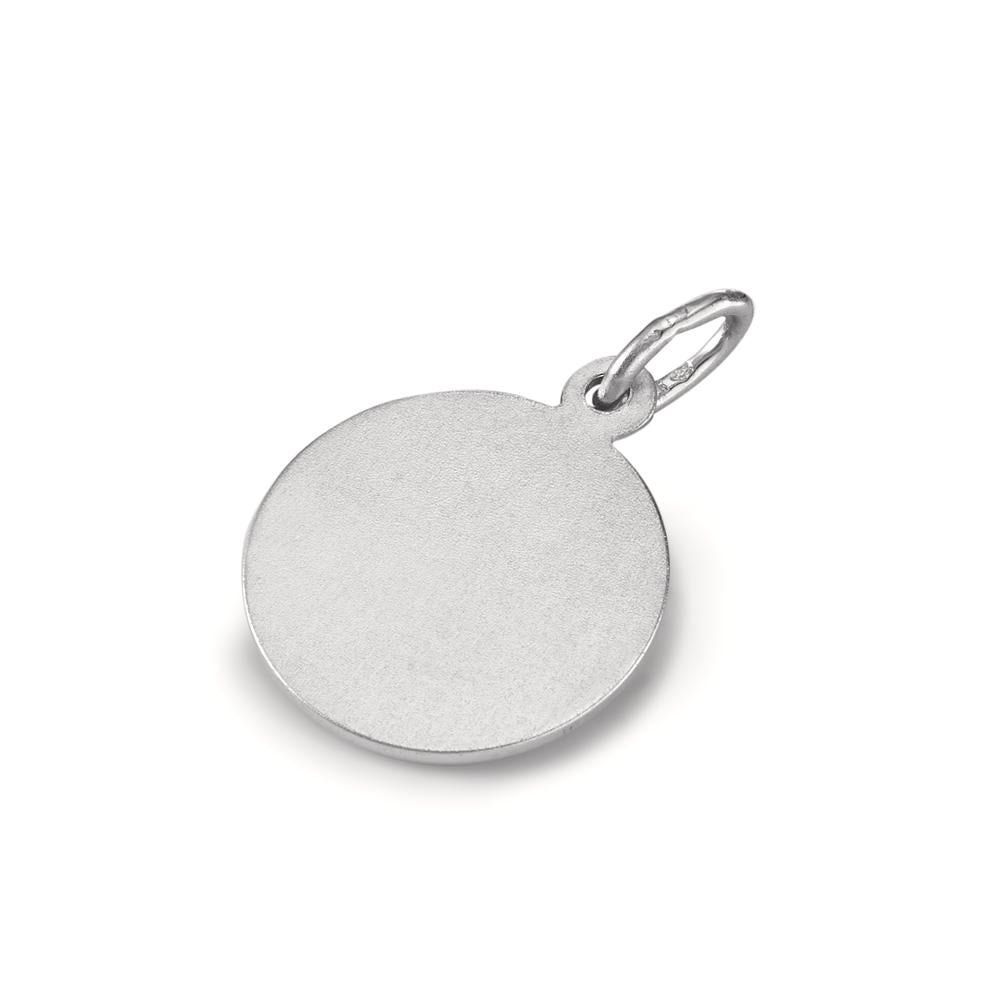 Pendentif Argent Rhodié Ange gardien Ø12 mm