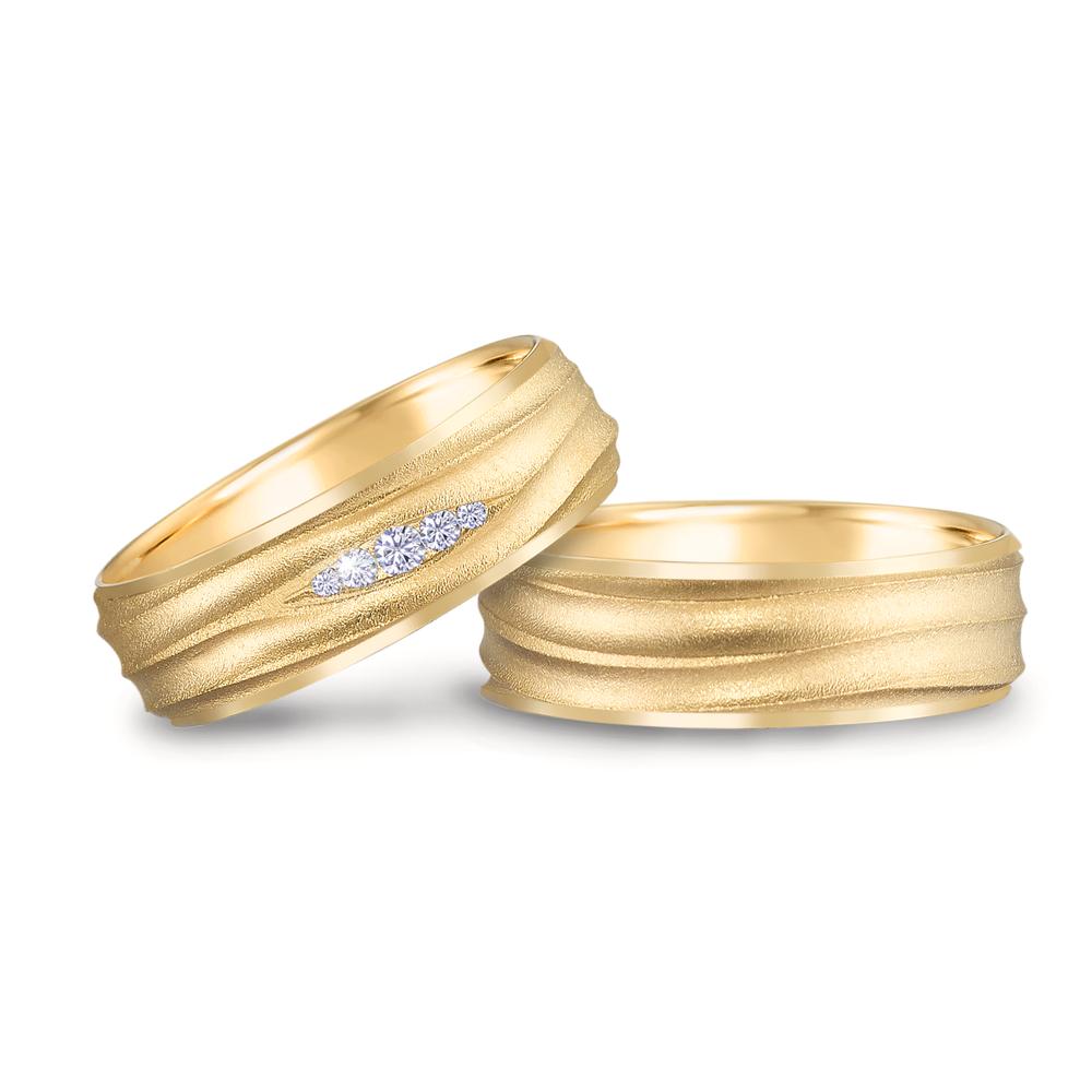 Partnerring 750/18 K Gelbgold