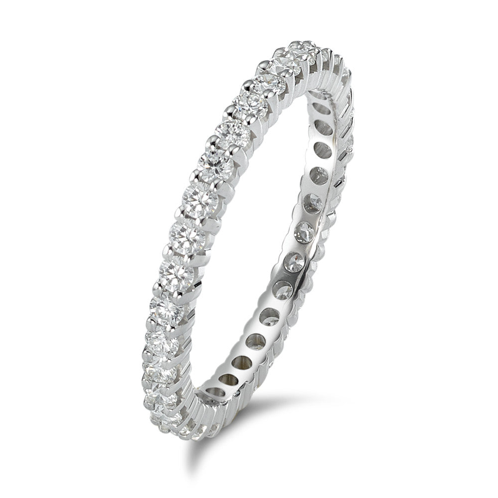 Bague d'éternité Or blanc 18K Diamant 0.75 ct, w-si