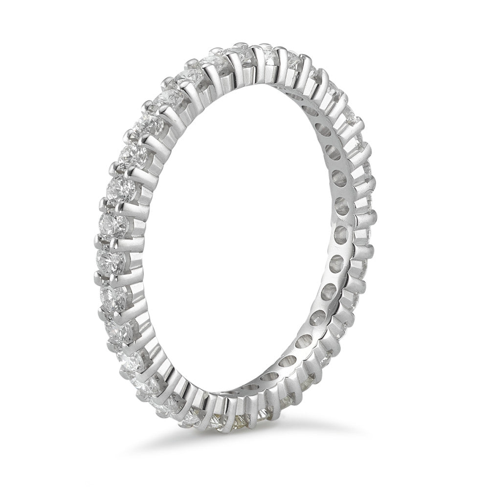 Bague d'éternité Or blanc 18K Diamant 0.75 ct, w-si