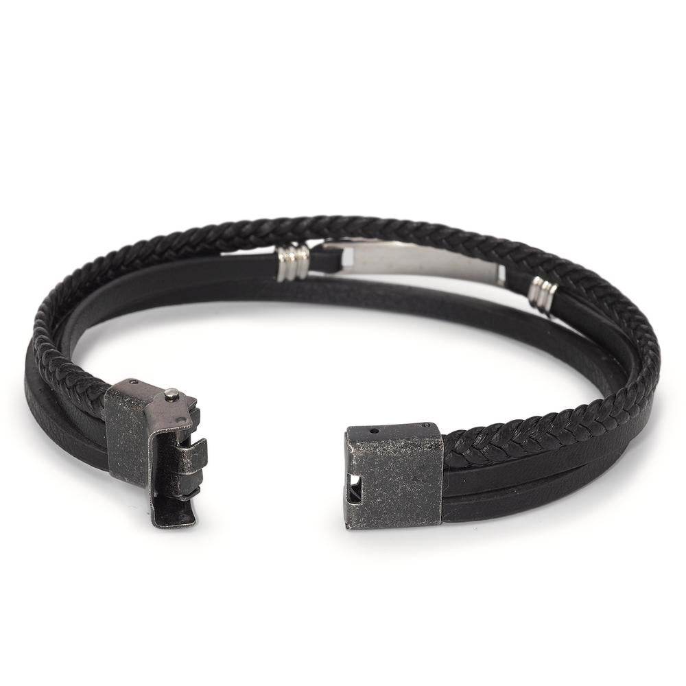 Bracciale Pelle, Acciaio inossidabile 21 cm