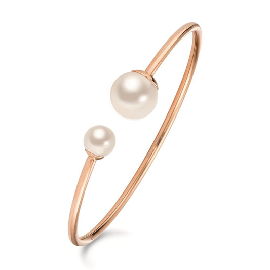 Armreif Edelstahl rosé IP beschichtet shining Pearls Ø60 mm