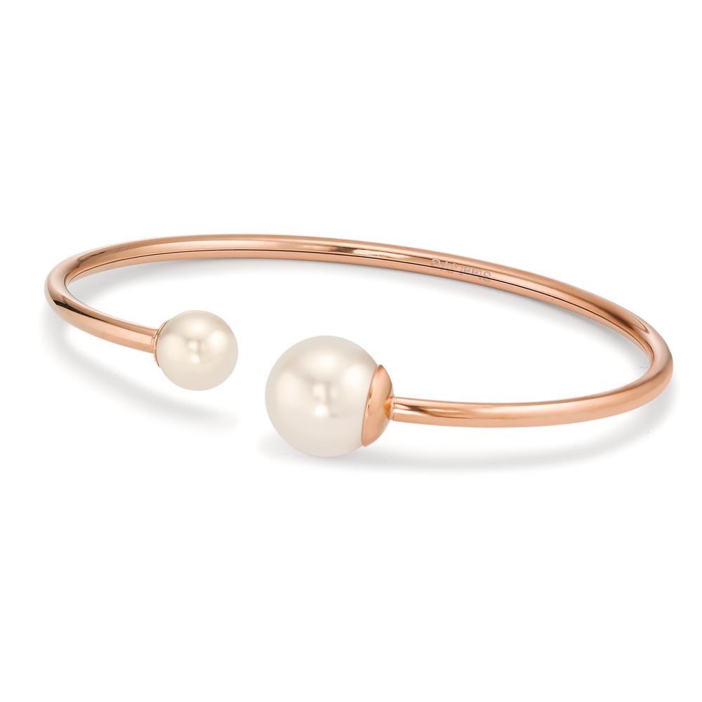 Armreif Edelstahl rosé IP beschichtet shining Pearls Ø60 mm