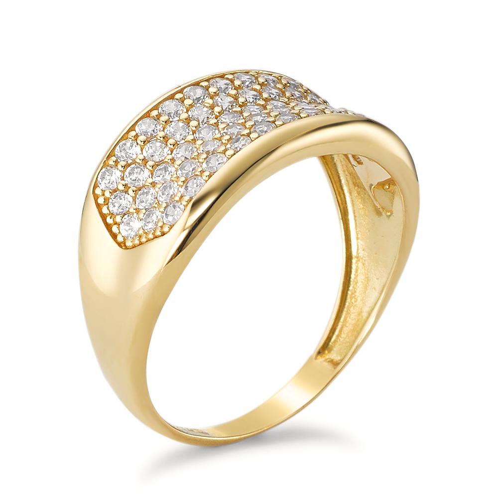 Fingerring 750/18 K Gelbgold Zirkonia