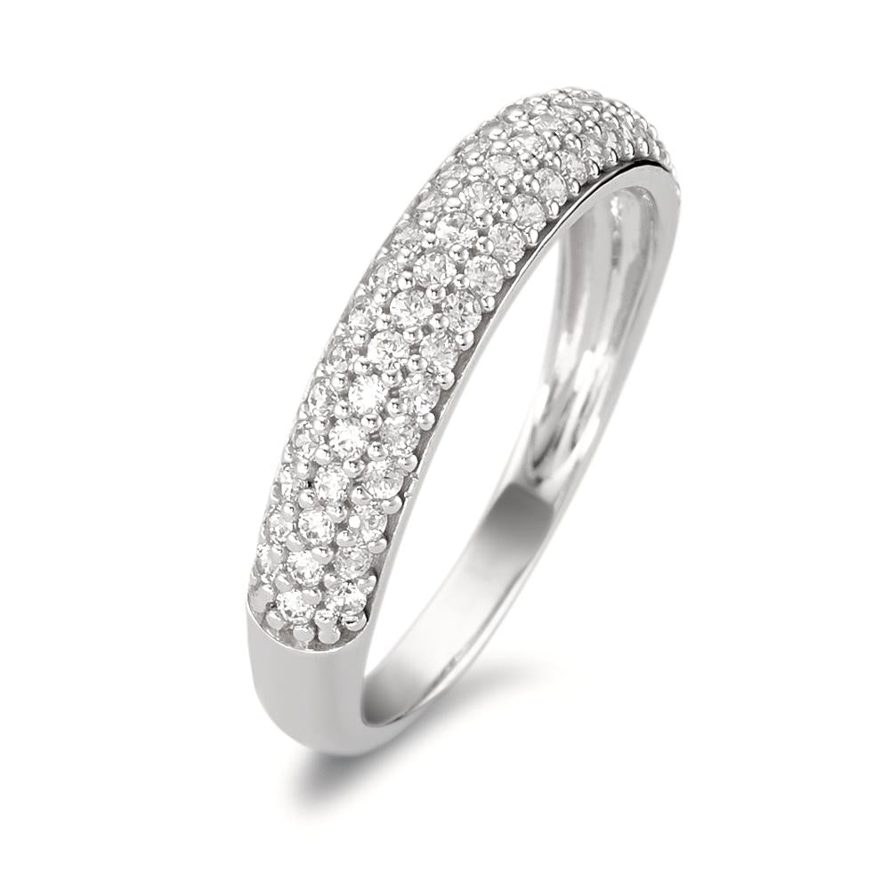 Fingerring 750/18 K Weissgold Zirkonia