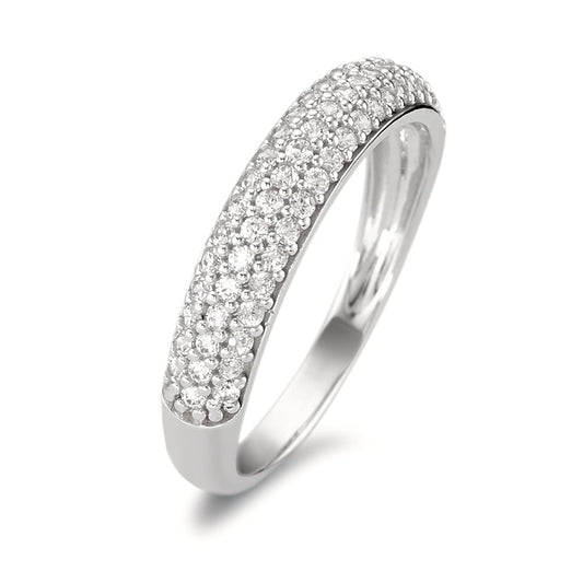 Bague Or blanc 18K Zircone