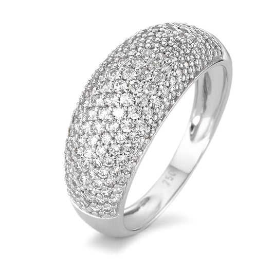 Fingerring 750/18 K Weissgold Zirkonia