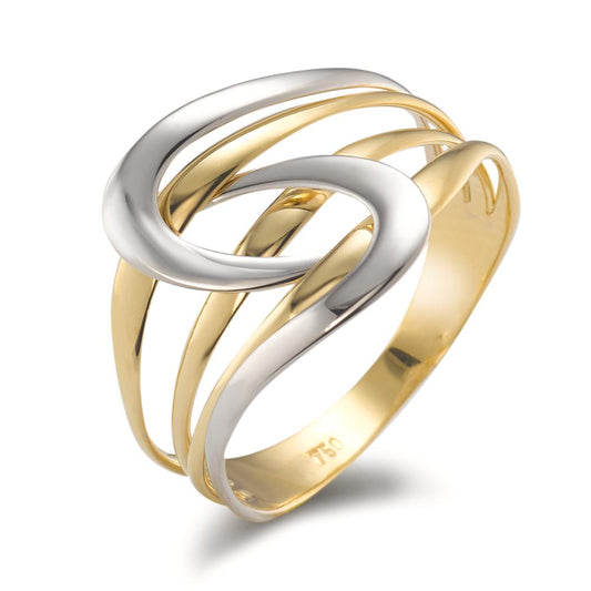 Bague Or jaune 18K, Or blanc 18K