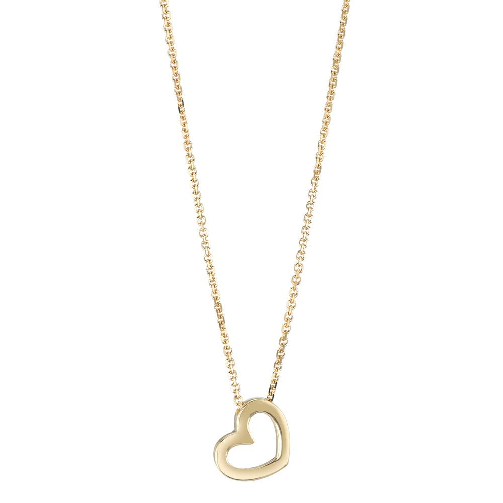 Collier 750/18 K Gelbgold Herz