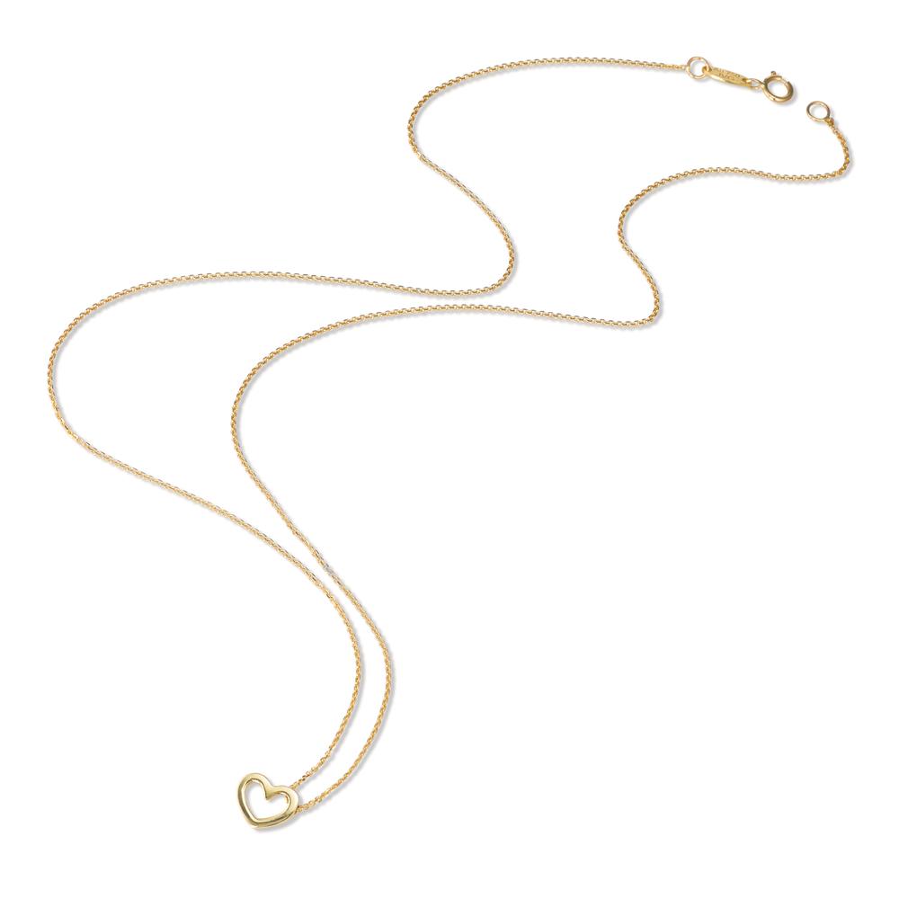 Collier 750/18 K Gelbgold Herz