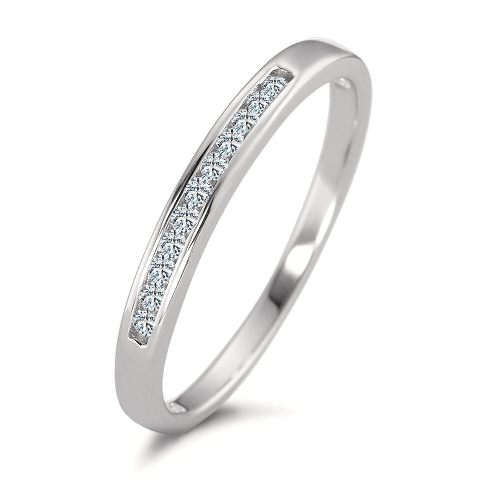 Anelli di memoria Oro bianco 750/18 carati Diamante 0.11 ct, 11 pietra, w-si