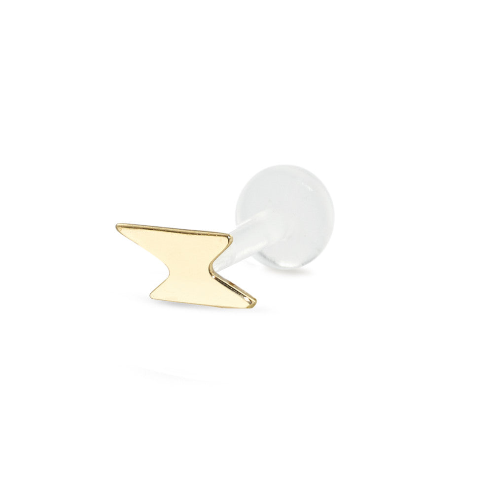 Piercing Or jaune 18K Ø4 mm