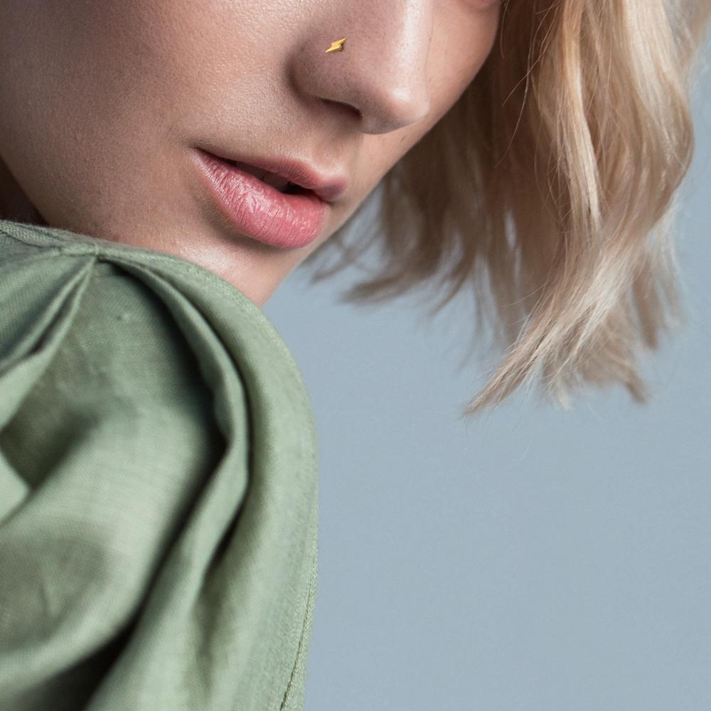 Piercing Or jaune 18K Ø4 mm