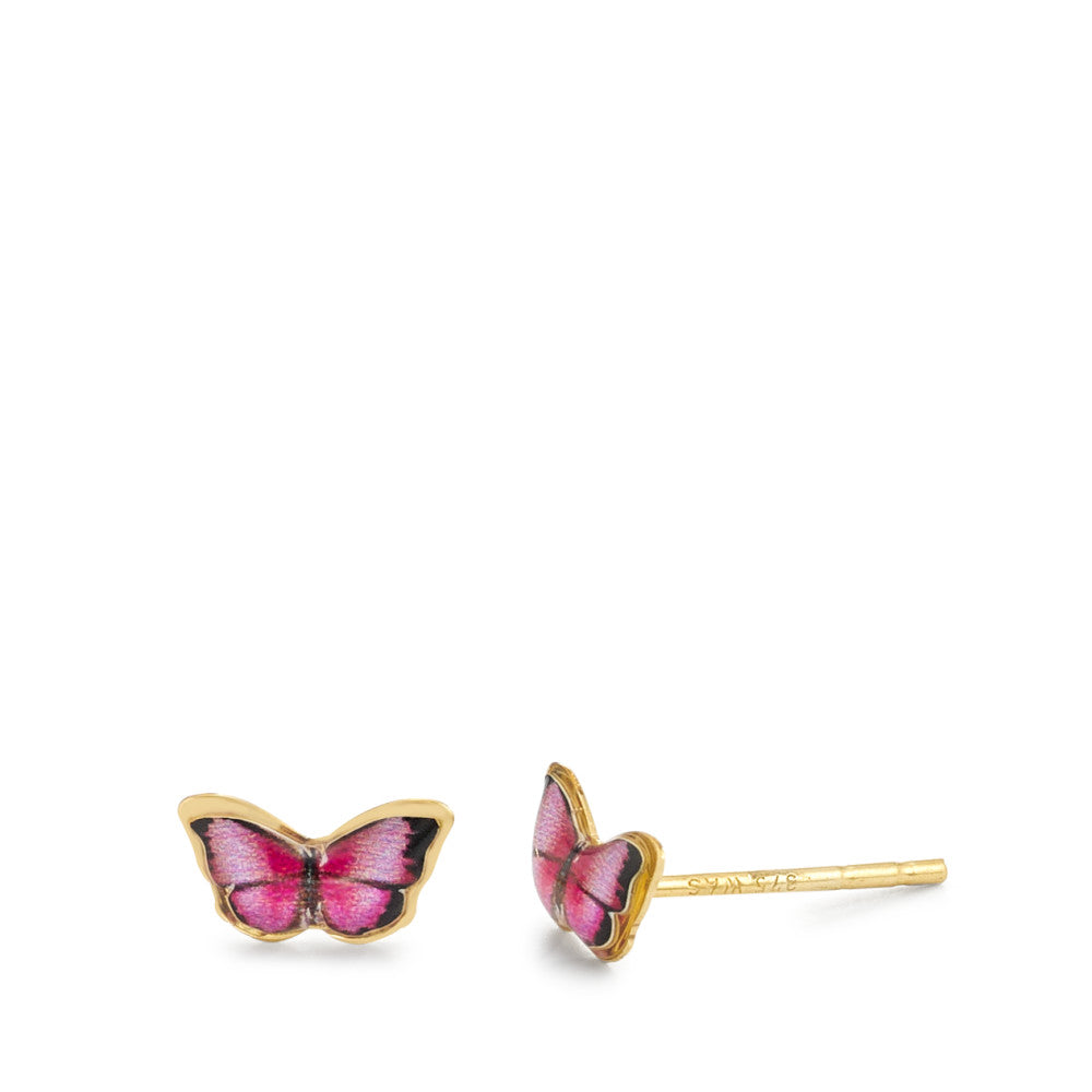 Clous d'oreilles Or jaune 9K Papillon