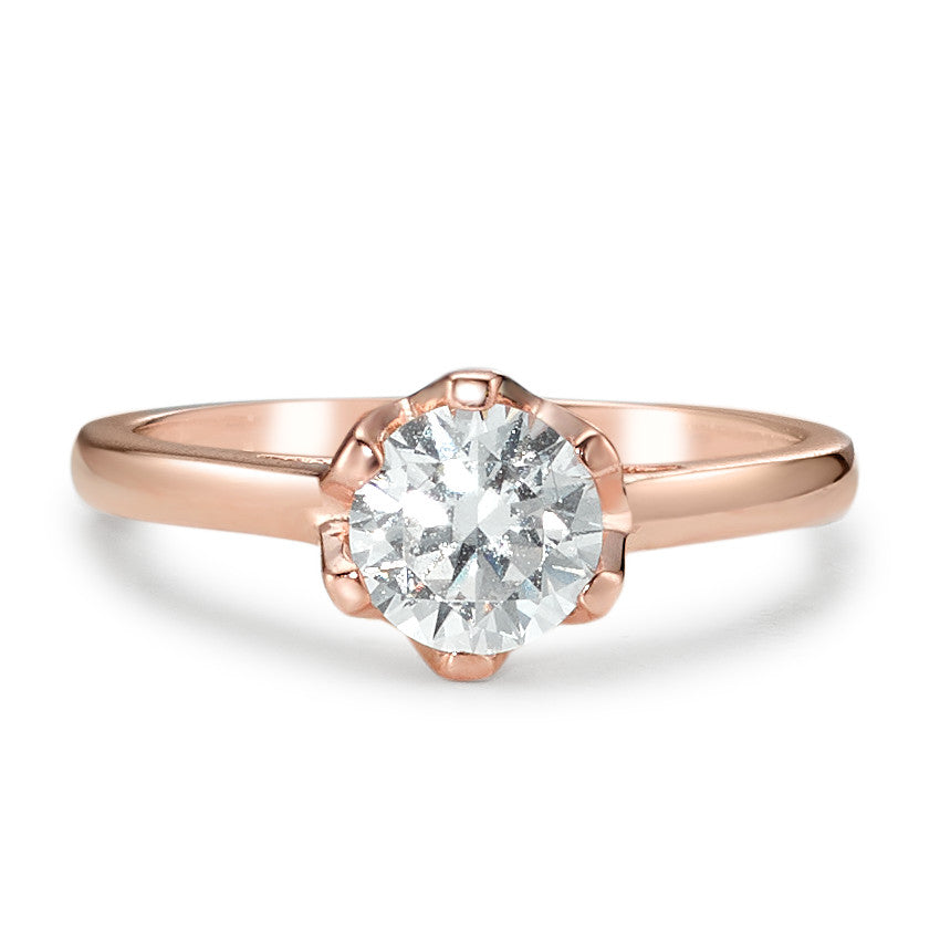 Bague Argent Zircone rosé Plaqué or