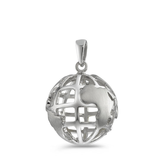 Pendentif Argent Rhodié Globe