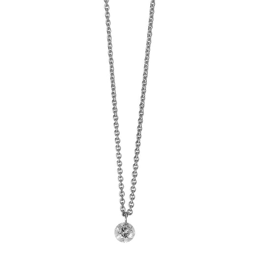 Collier 750/18 K Weissgold Diamant 0.06 ct