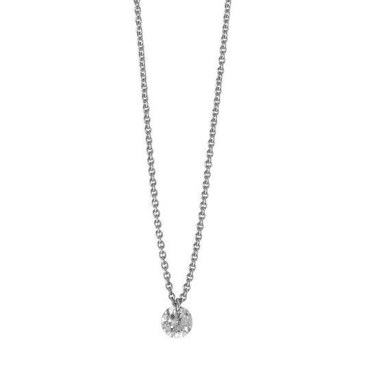 Collier 750/18 K Weissgold Diamant 0.10 ct