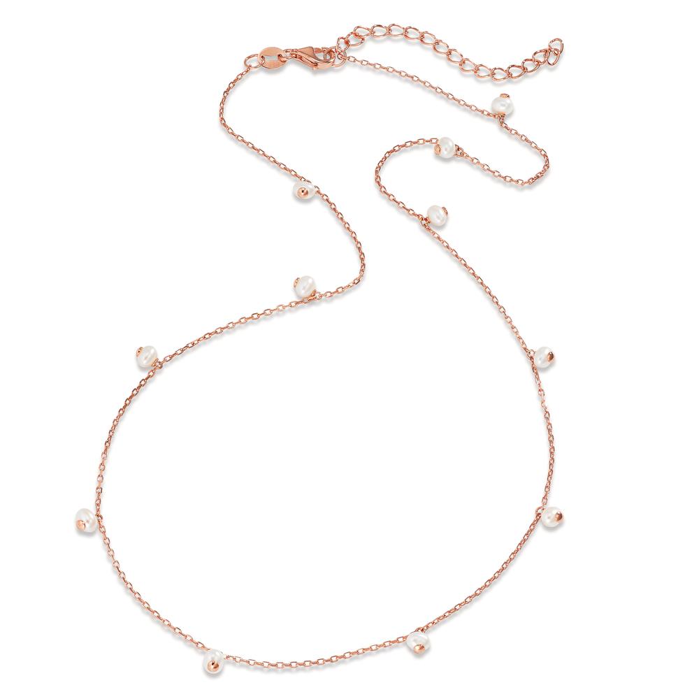 Collana Argento rosa dorato Perla coltivata d'acqua dolce 40-45 cm