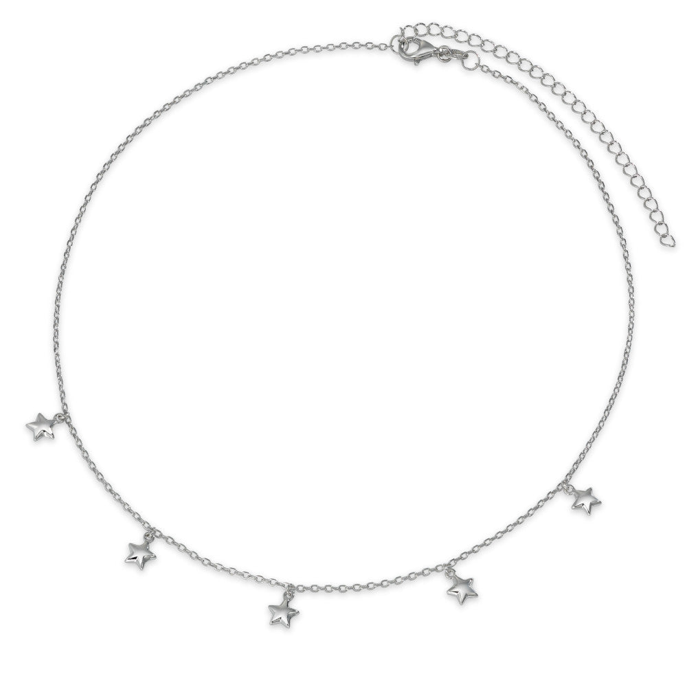 Collier Argent Rhodié Étoile 40-45 cm