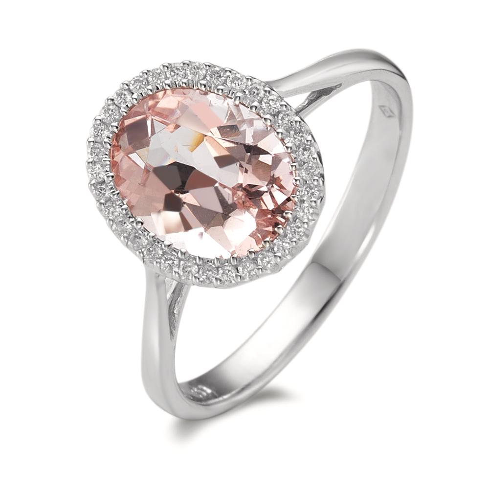 Bague Or blanc 18K Morganite