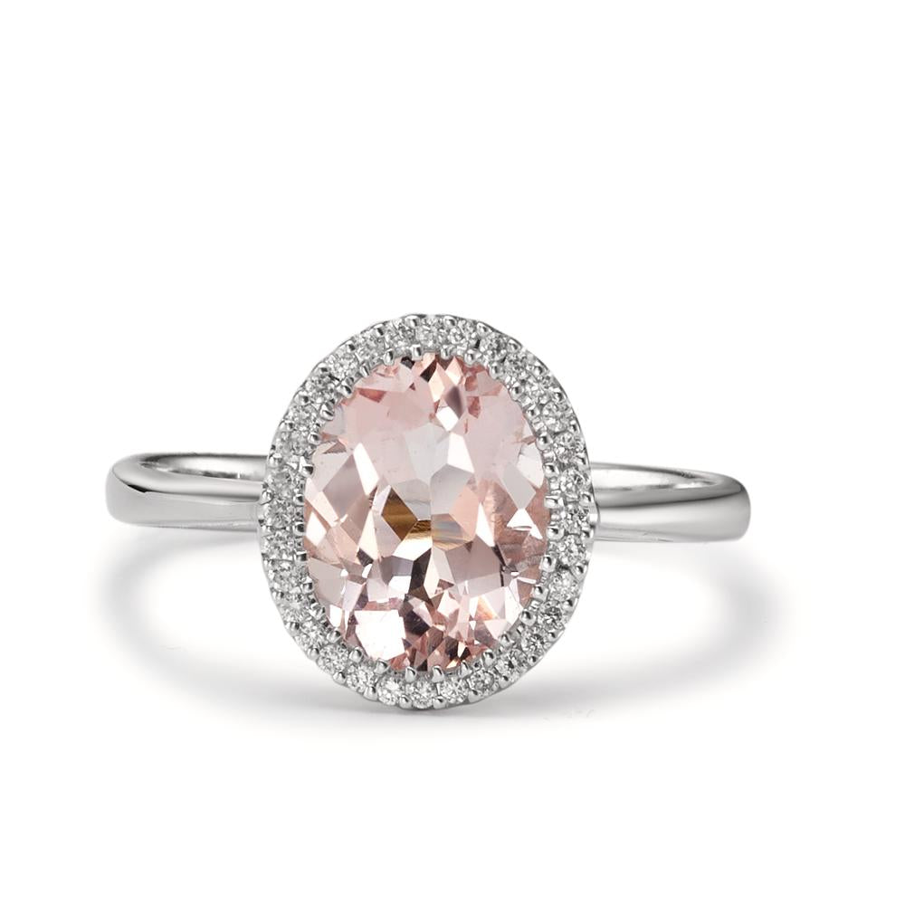 Bague Or blanc 18K Morganite